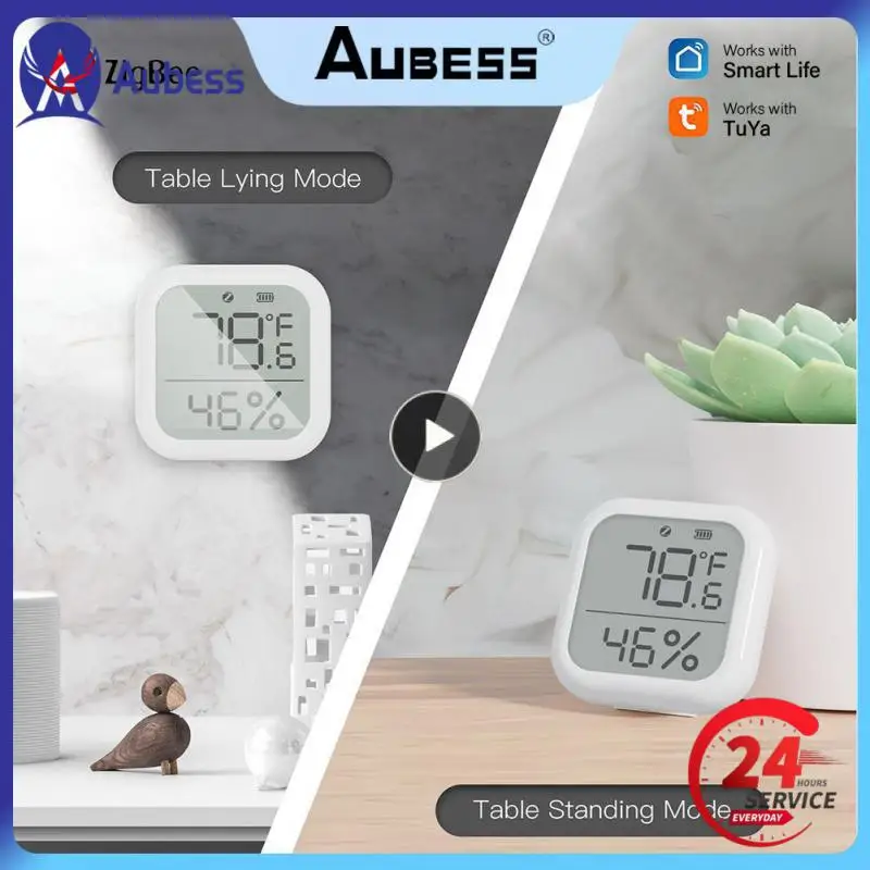 

1~5PCS Indoor Indoor Hygrometer Thermometer Smart Life With Digital Lcd Display Temperature Sensor Smart Life App Control