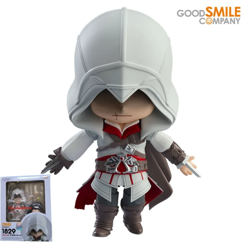 

10CM 100% Original GSC 1829 Ezio Auditore Da Firenze Assassin's Creed II Qversion Mini Anime Figure Model Action Toys Gifts