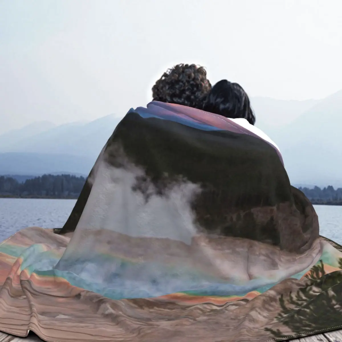 Ультрамягкое одеяло из микрофлиса Grand Prismatic Spring Wyoming