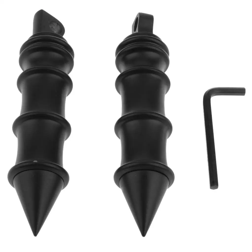 

Folding Motorcycle Rear Passenger Footrest Foot Pegs for Most Harley Models