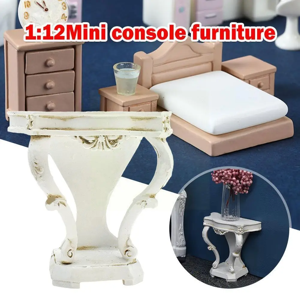 

1:12 Mini House White Storage Cabinet Model Porch Furniture Accessory Room Furniture Toy For Kids House Accessorie G7r4