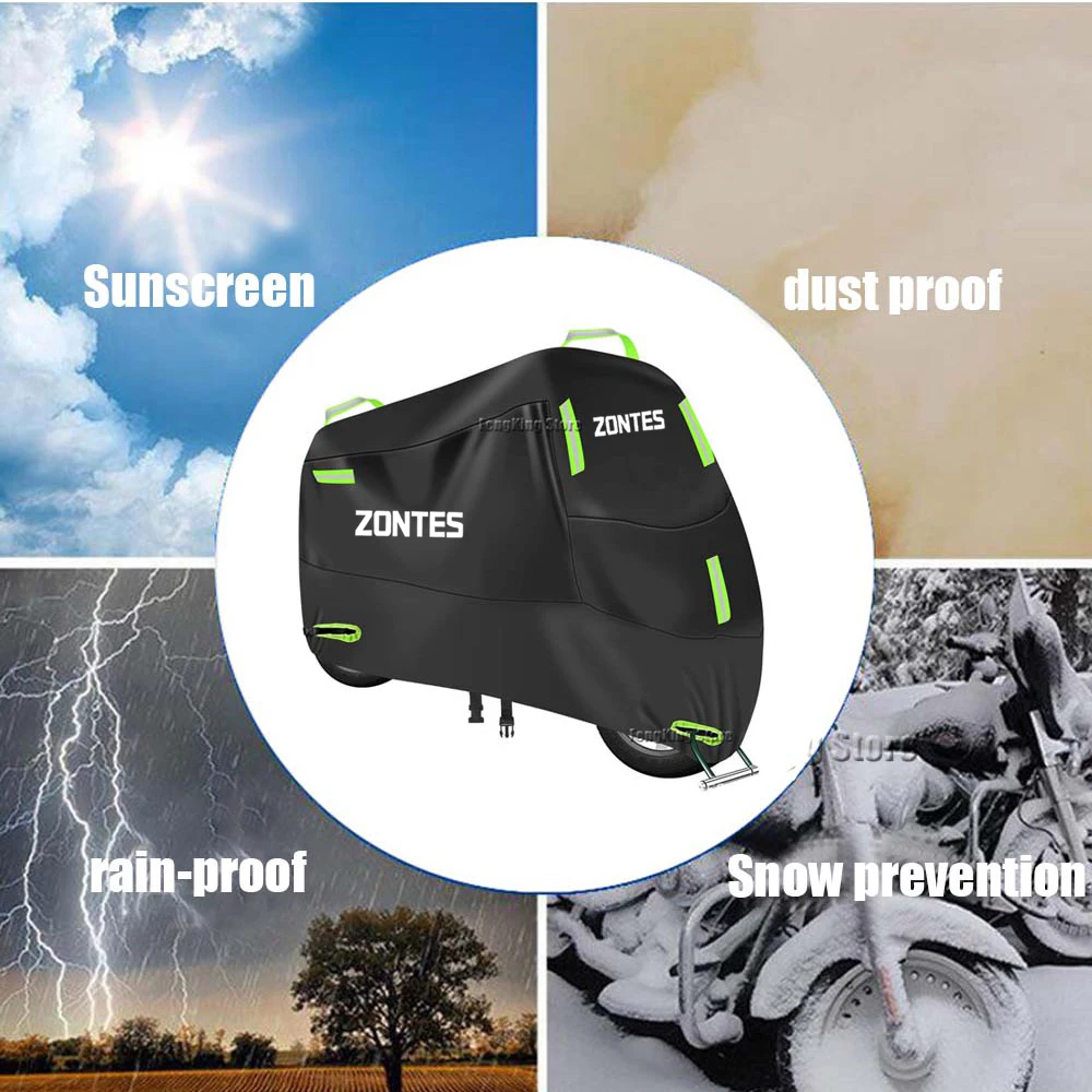Чехол для мотоцикла ZONTES 350 GK ABS GK-125 защита от ультрафиолета пылезащитный снежный