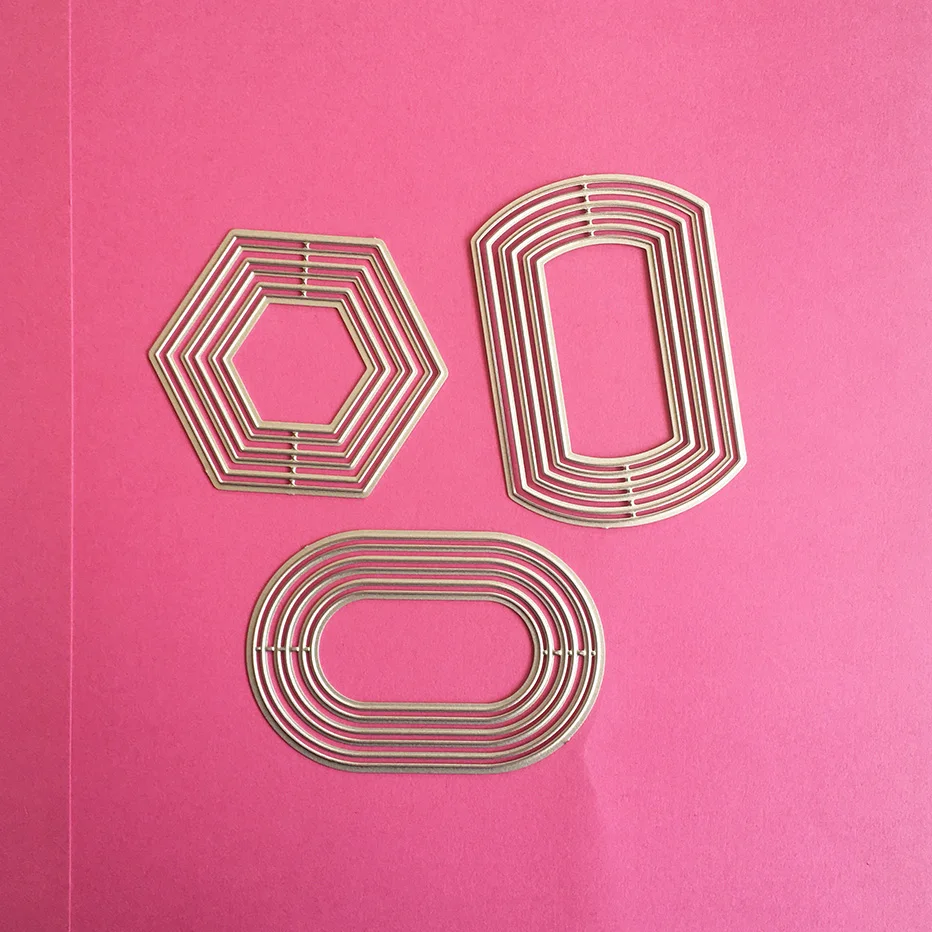 Металлические пресс-формы Ellipse для скрапбукинга овальные круги Спортивная