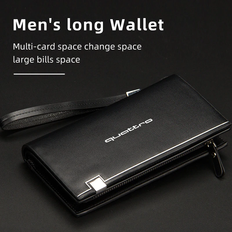 Мужской бумажник кредитный идентификатор кожаный кошелек для водительских прав