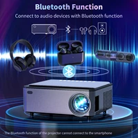 wiselazer x5 projector support 4k android 9 0 1080p hd led portable projector keystone correction for home classroom meeting