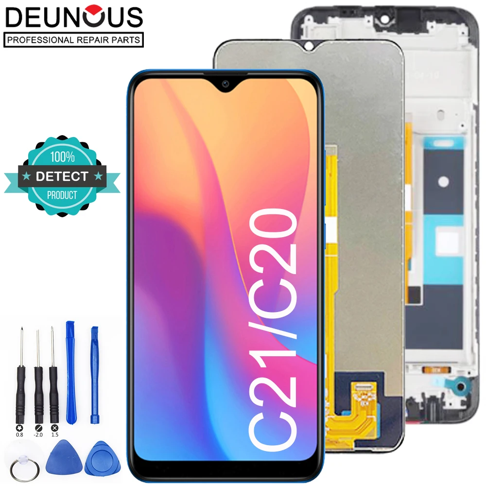 Оригинальный дисплей для Realme C20 C21, сменный сенсорный ЖК-экран для Realme C21 RMX3201, дисплей для Realme C20 RMX3063 RMX3061