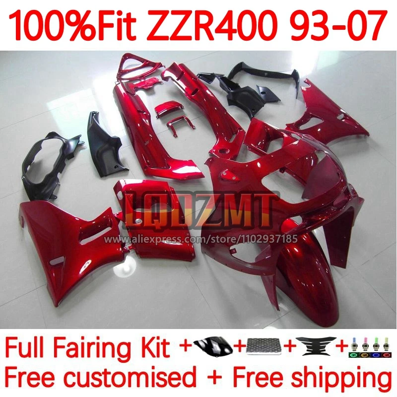 

OEM Frame For KAWASAKI NINJA ZZR 400 ZZR400 Metal red 1993 1995 1996 1997 1998 1999 ZZR-400 00 01 02 05 06 07 Fairing 83No.27