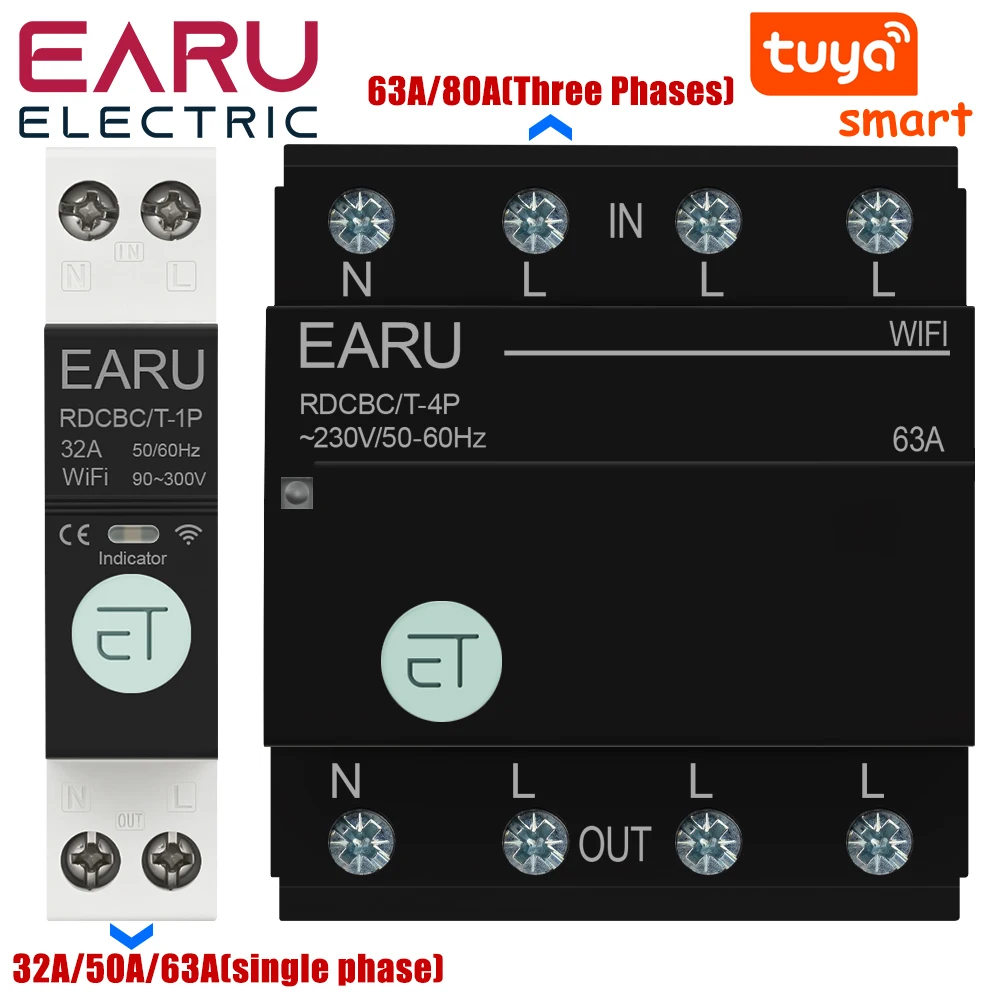 EARUELETRIC Мини WiFi автоматический выключатель