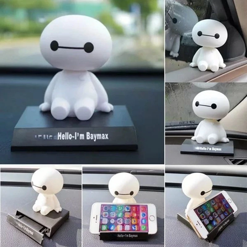 

Head-shaking Car Decorations, White Car Interior, Creative, Handmade, Central Control, Dashboard