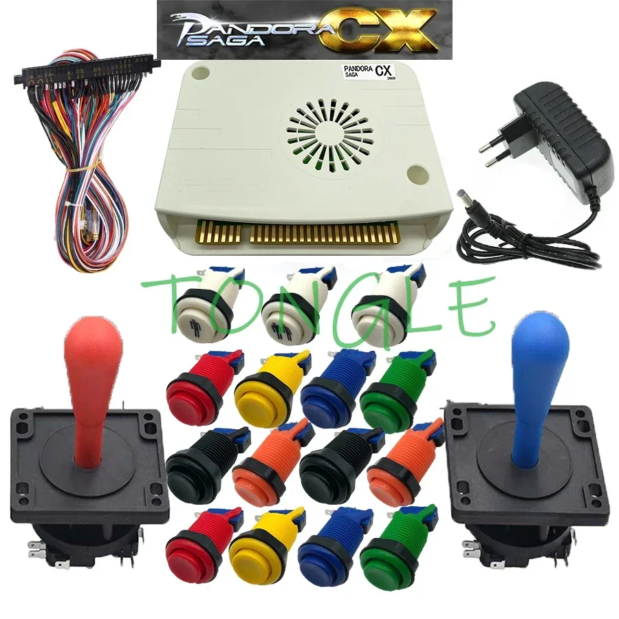 Аркадная игра Jamma HAPP DIY Kit с новым 3D Pandora Saga CX 2800 в 1 кнопочный джойстик 3P 4P Семейная