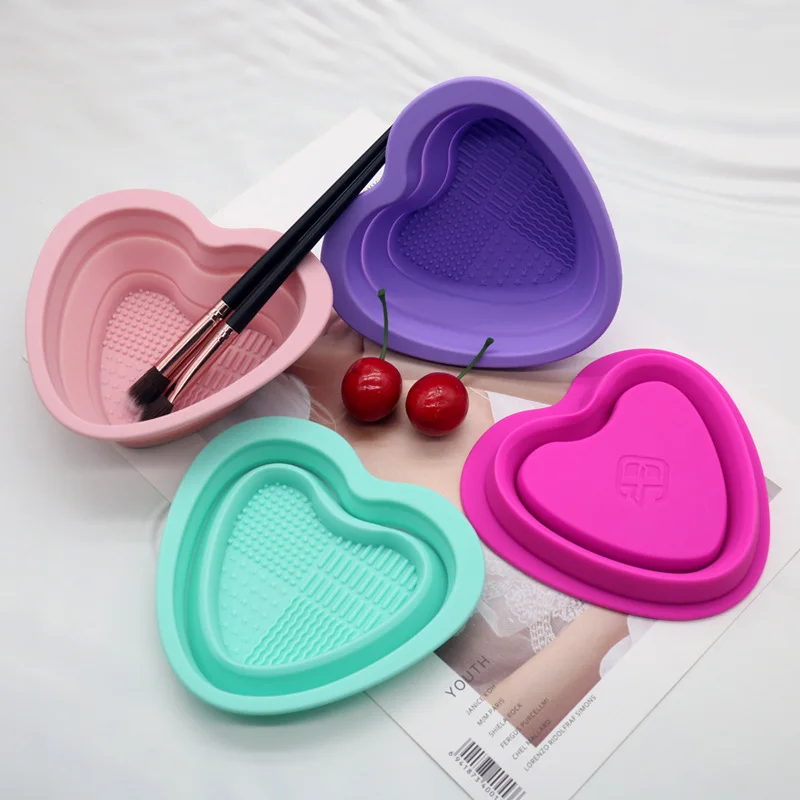 

Silicone Washing Bowls Washing Pads Cleaning Pads Makeup Brushes Washing Bowls Puffs Beauty Tools Scrub Board Makeup Tools
