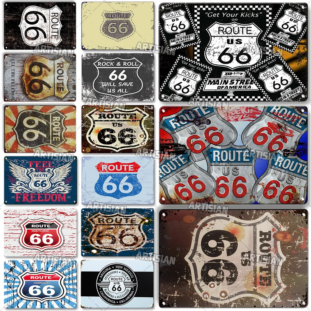 

Декоративная табличка для дома «ржавая дорога 66», настенная металлическая Жестяная Табличка, классический металлический декор