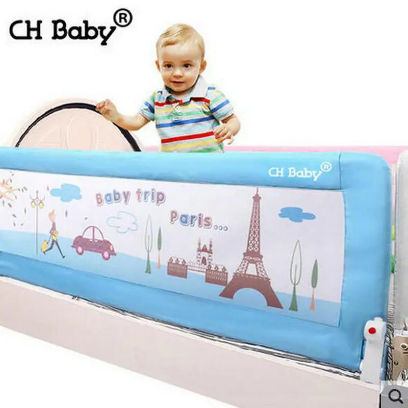 CHbaby 64cm Height Baby Bed Rail, Steel Frame Child Bed Safety Barrier For General Bed 180cm/150cm/200cm Available