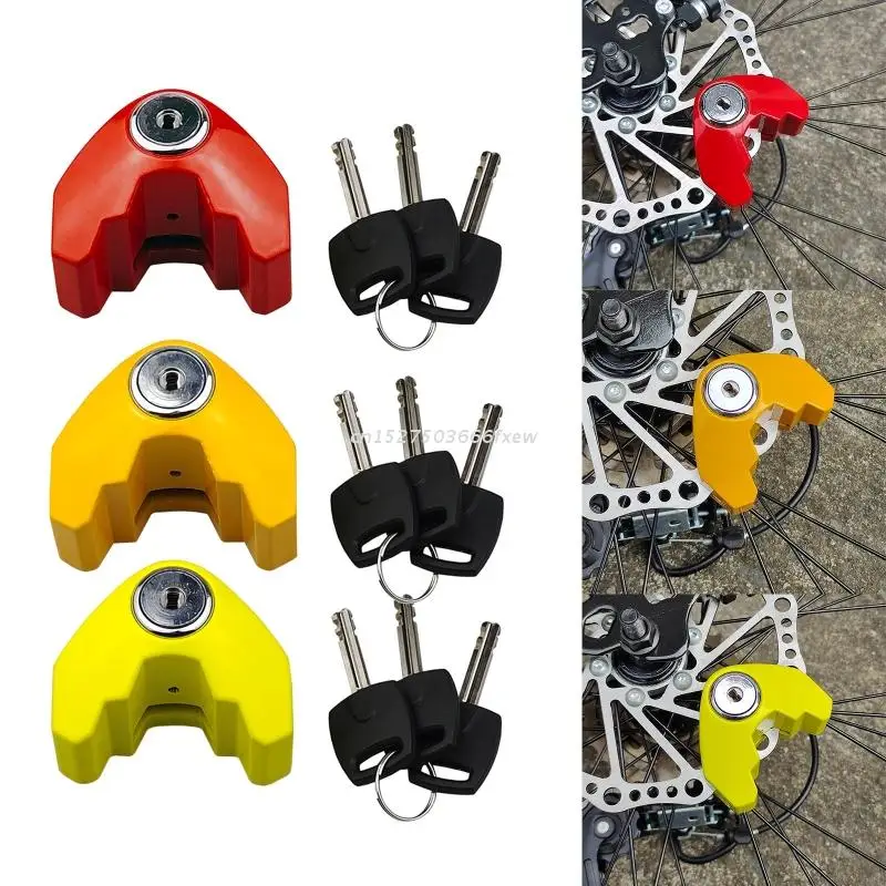 

Anti-Theft Wheel Disc Brake Lock Padlock Bike Scooter Mountain Road MTB Cycling Rotor Disc Brake Wheel Lock with Keys