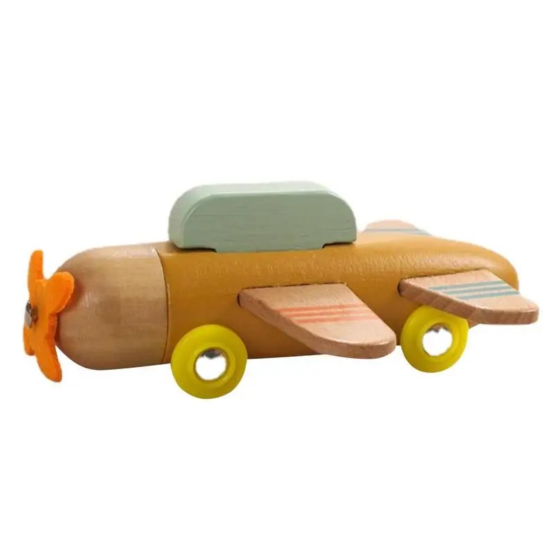 

Wooden Plane Toy Creative ToddlersWooden Mini Airplane Toy Air Transport Toy-Montessori Fine Motor Skills Toys For 1 2 3