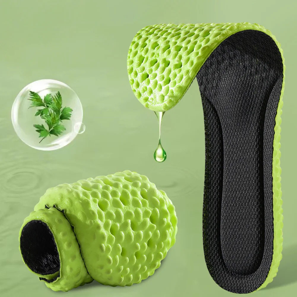 

Новые стельки из полыни для обуви, дезодорирующие дышащие амортизирующие стельки для бега, ортопедические стельки для мужчин и женщин