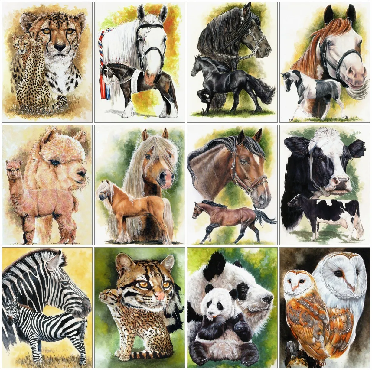 5D алмазная живопись &quotсделай сам&quot бриллиантовая вышивка с рисунком осла