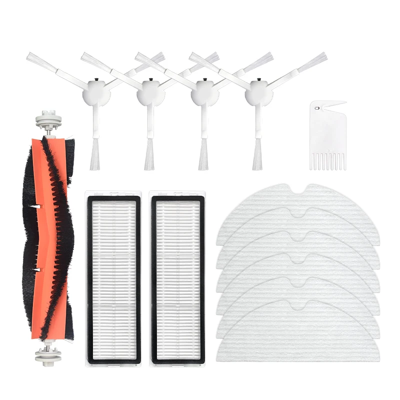 

14Pcs Main Brush Side Brush Filter Disposable Wipe Cleaning Tool for Xiaomi Dreame F9 Robot Vacuum Cleaner Accessory