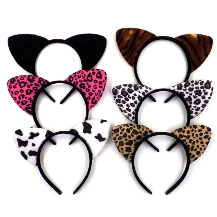

Cute Leopard Hairband for Kid Cat Ear Girl Hair Band Hair Hoop Kids Women Cat Ear Hair Bands Halloween Headdress Gifts