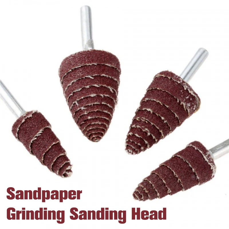

6mm Shank Grit Sandpaper Grinding Sanding Head Flap Wheels Polishing Sanding Tools Discs Mandrel For Rotary Mini Drill Tools