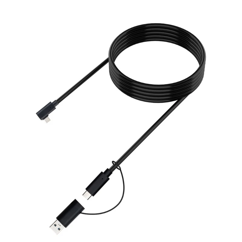 

USB3.2 Gen1 Link Cable 16FT(5M) for Quest 2/Pico 4 VR Headset Dual Ports Cord 5GBPS High-Speed Data Transfer Cable