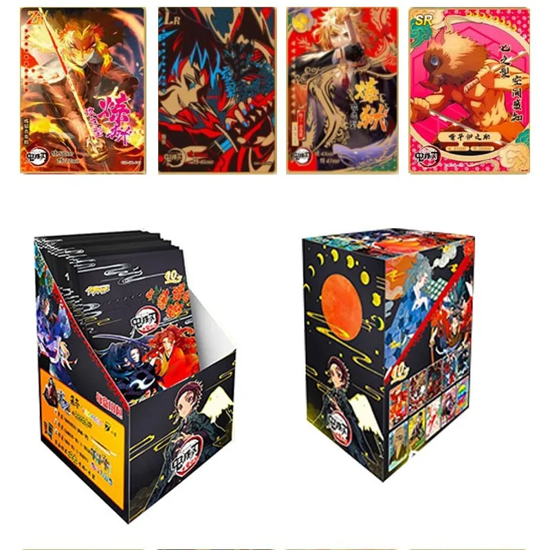 

Demon Slayer Card Kimetsu No Yaiba Tcg Game Anime Action Figure Family Table Playing Collection Box Cards Toys For Children Gift