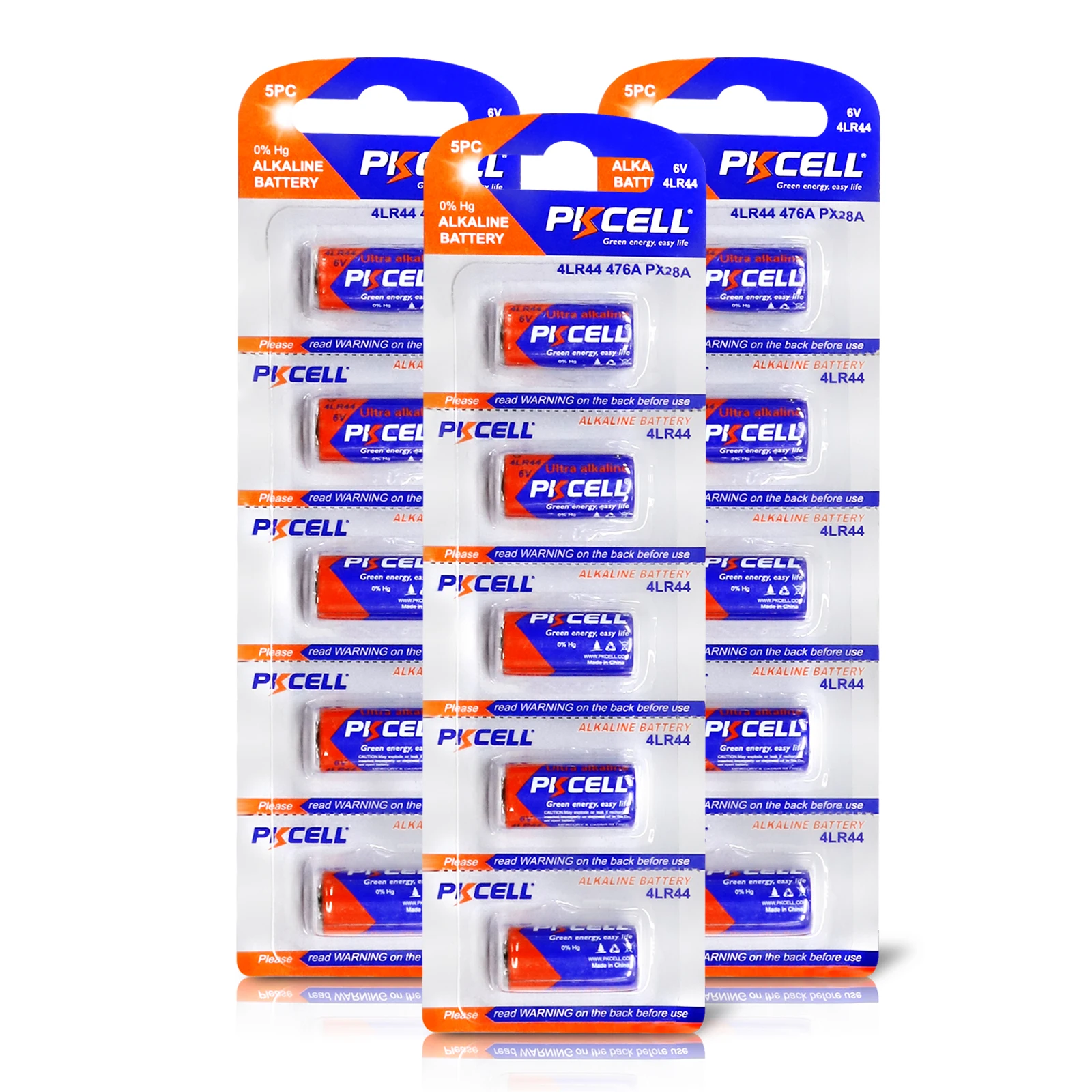 Щелочные батареи PKCEL 6 в, 15 шт., 4LR44 / 476A / PX28A / A544 / K28A/L1325, сухие батареи для ошейников для собак, камеры