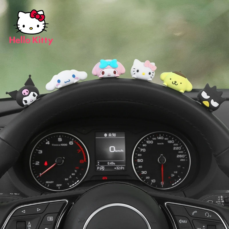 

Hello Kitty Car Accessories Car-borne Small Ornaments Cartoon Cute Kitten Puppy Center Console Car Ornaments Decorations