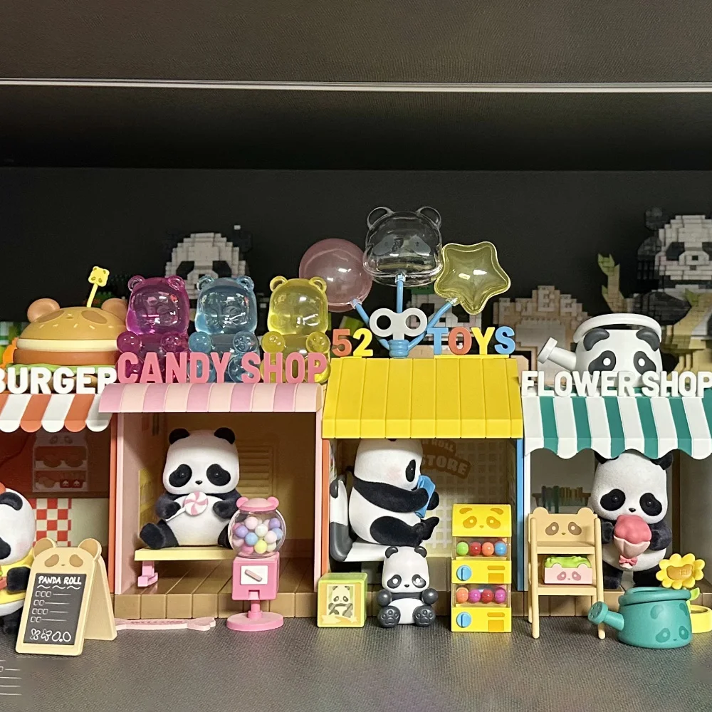 Глухая коробка игрушки панда рулон шоппинг уличная серия Fubao Huahua настольные