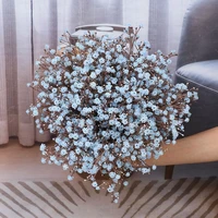 small bundle white blue gypsophila artificial flowers for christmas wedding party decoration supply