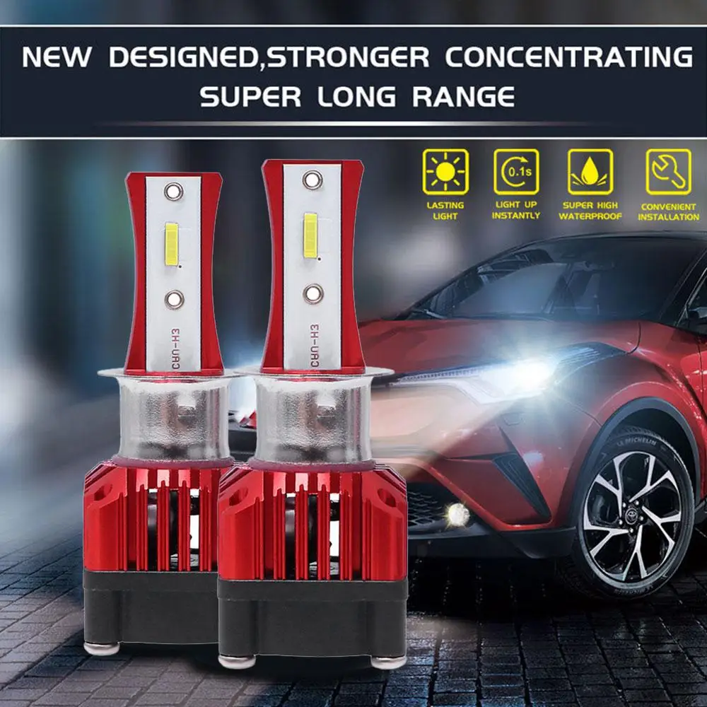 

(Одна пара/коробка) F6 серия CSP светодиодная фара головного света автомобиля лампы для автомобильных фар (светодиоды) Автомобильные фары, детали и аксессуары