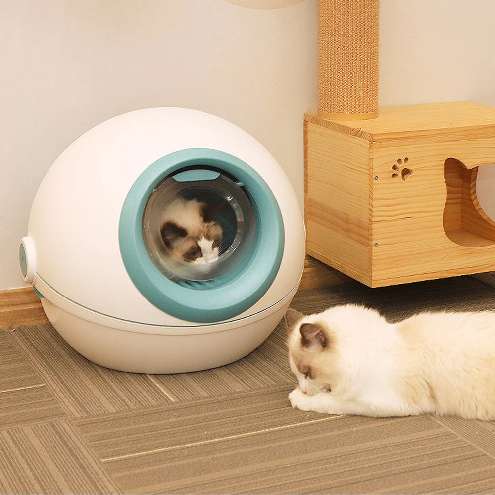 Кошачий наполнитель закрытый самоочищающийся обучающий кошачий Лопата туалет