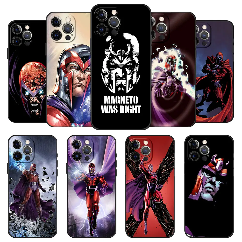 

Case Coque for iPhone XS SE 11 12 13 Pro Max XR 8 Plus 7 iPhon 6 2020 8p 8plus Phone Avengers Magneto TPU Official Silicone