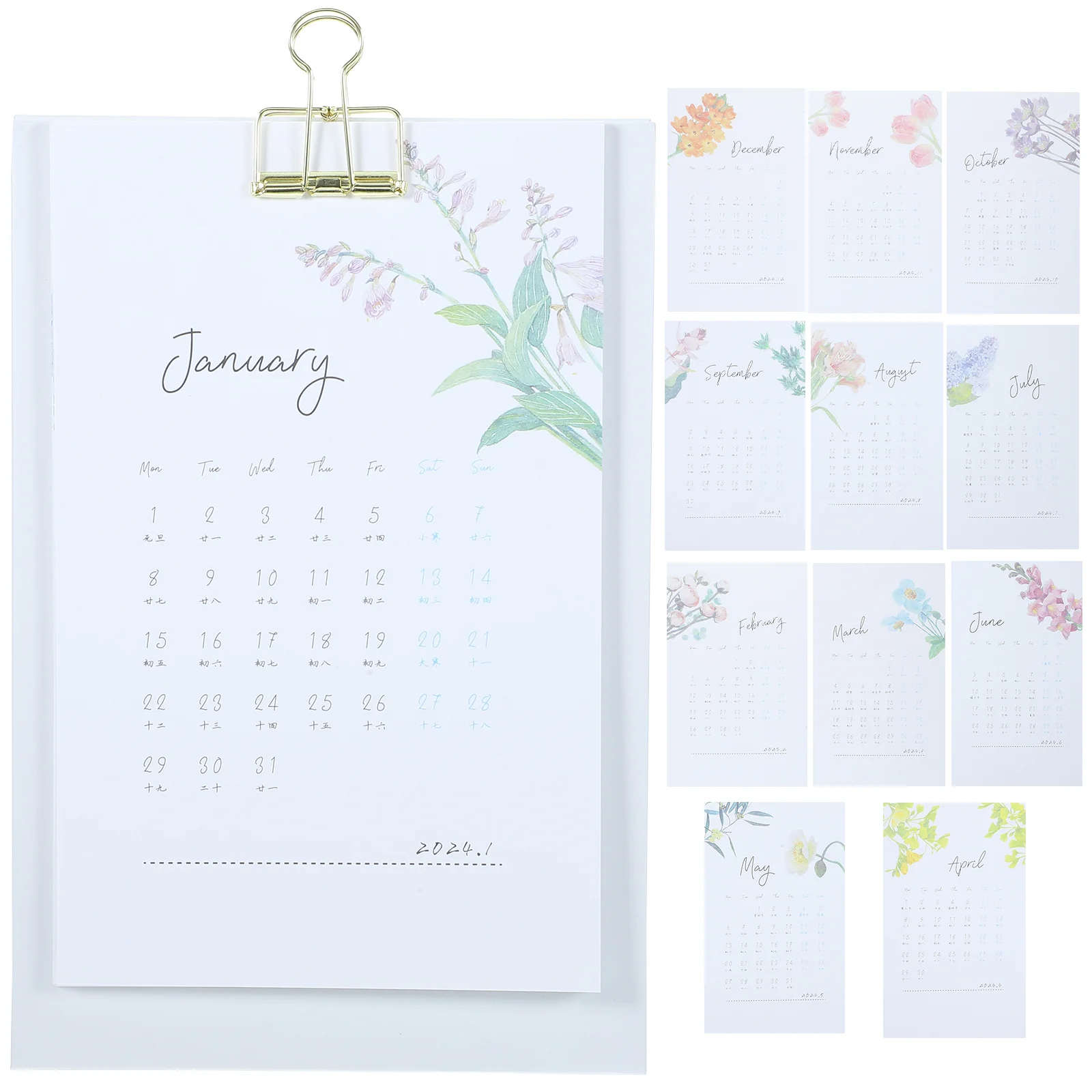 Календарь для стола 2024 календарь для стола календарь ежемесячный календарь маленький настольный календарь простой стиль Календарь
