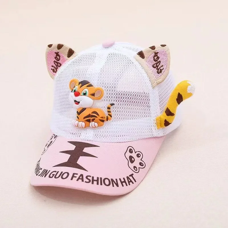 Хлопковая бейсболка Four Seasons с рисунком тигра регулируемые шапки Snapback для детей