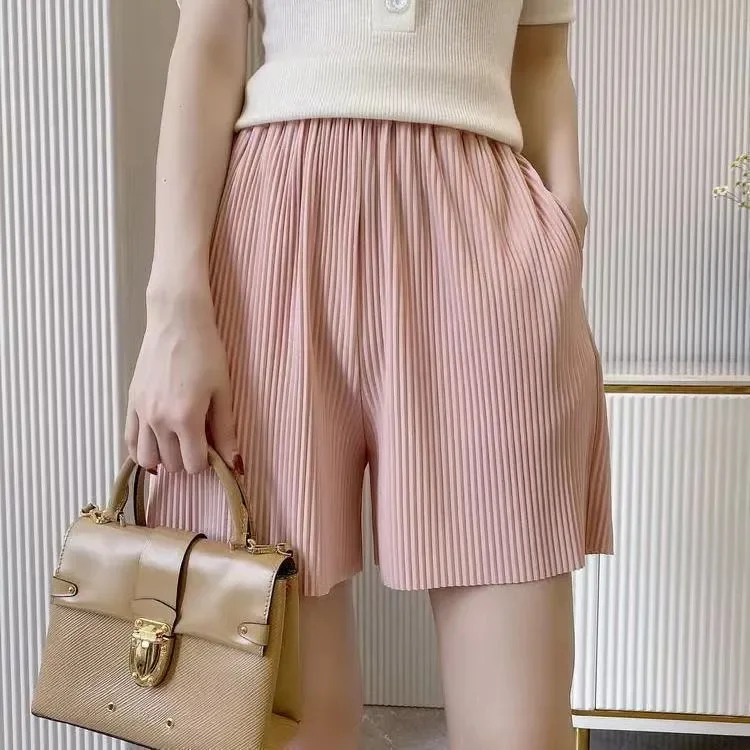 Fashion Summer Women Shorts Pockets Casual Solid Loose High Waist Sportswear Hotpants Female  Clothing 121264WKA