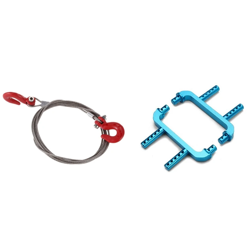 

Буксировочный трос и крючки для SCX10 Wraith Axial D90 игрушка с опорным кронштейном корпуса грузовика для Wltoys A959 A979 1/18 RC Truck