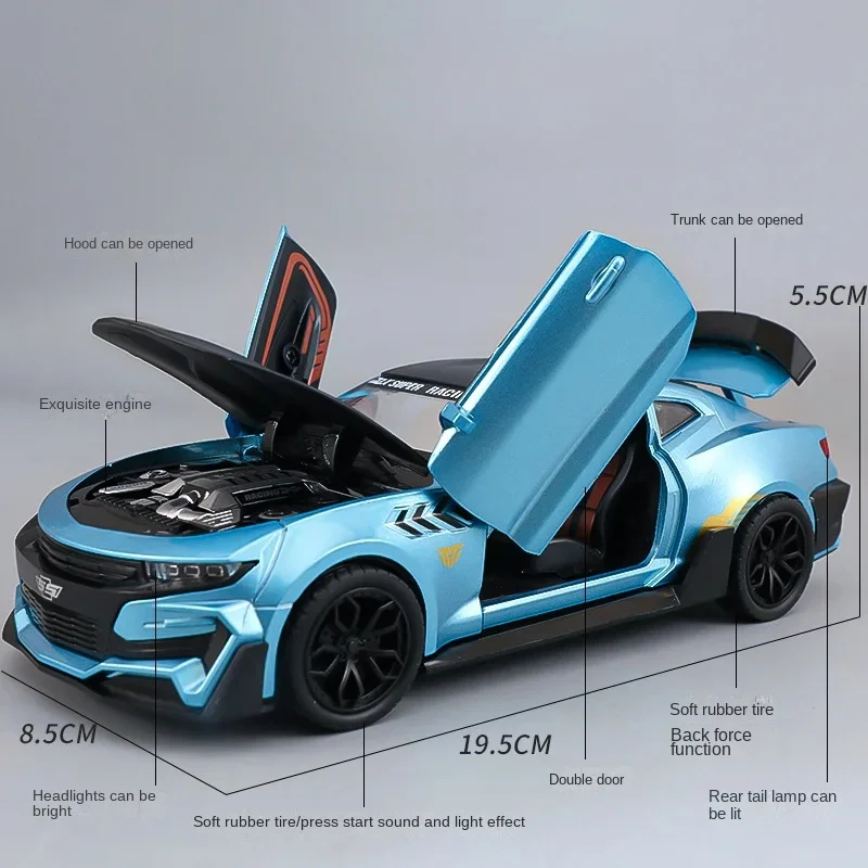 1:24 Chevrolet Camaro Hornet ﻿модель спортивного автомобиля из сплава со звуком и