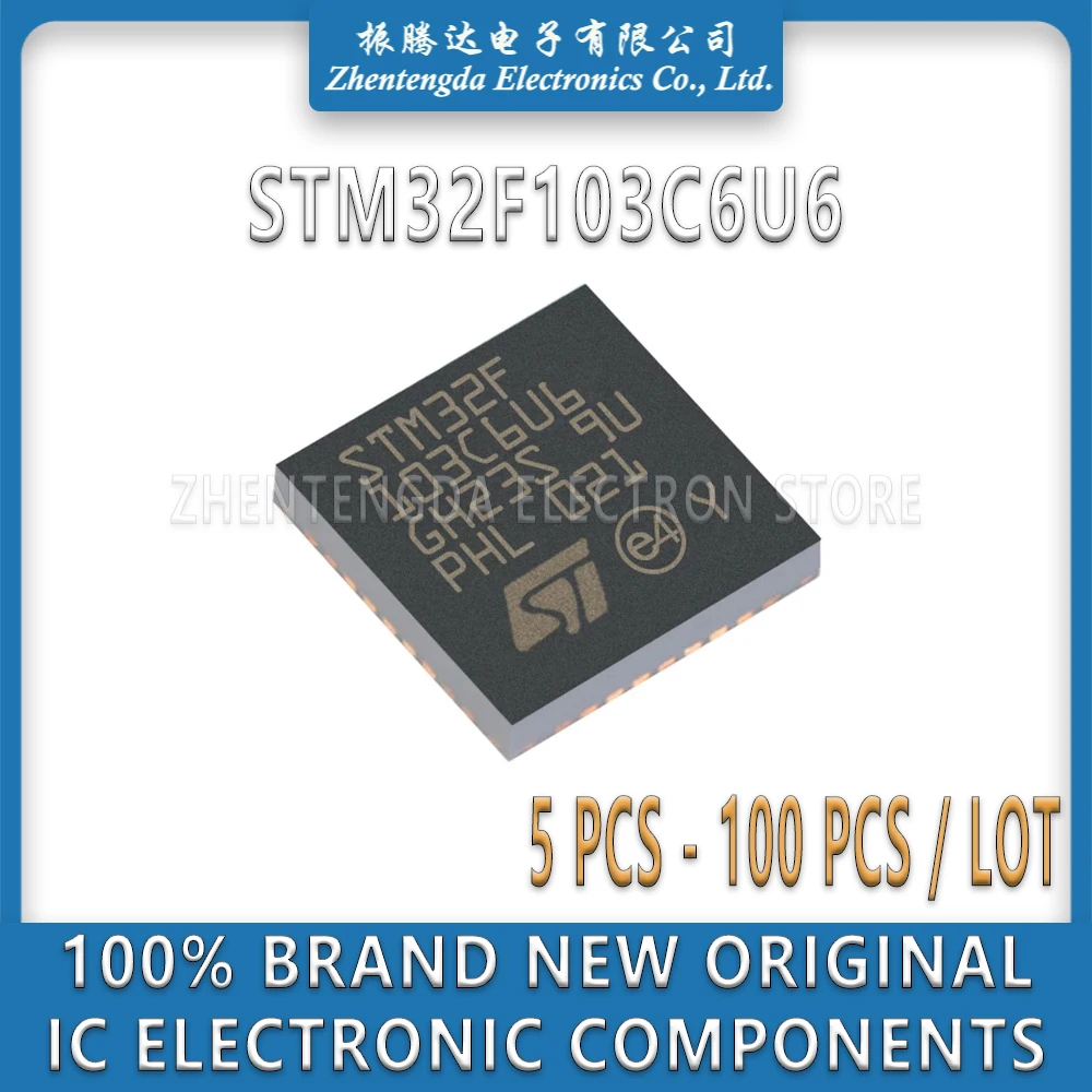 

STM32F103C6U6 STM32F103C6 STM32F103 STM32F STM32 STM IC MCU Chip QFN-48