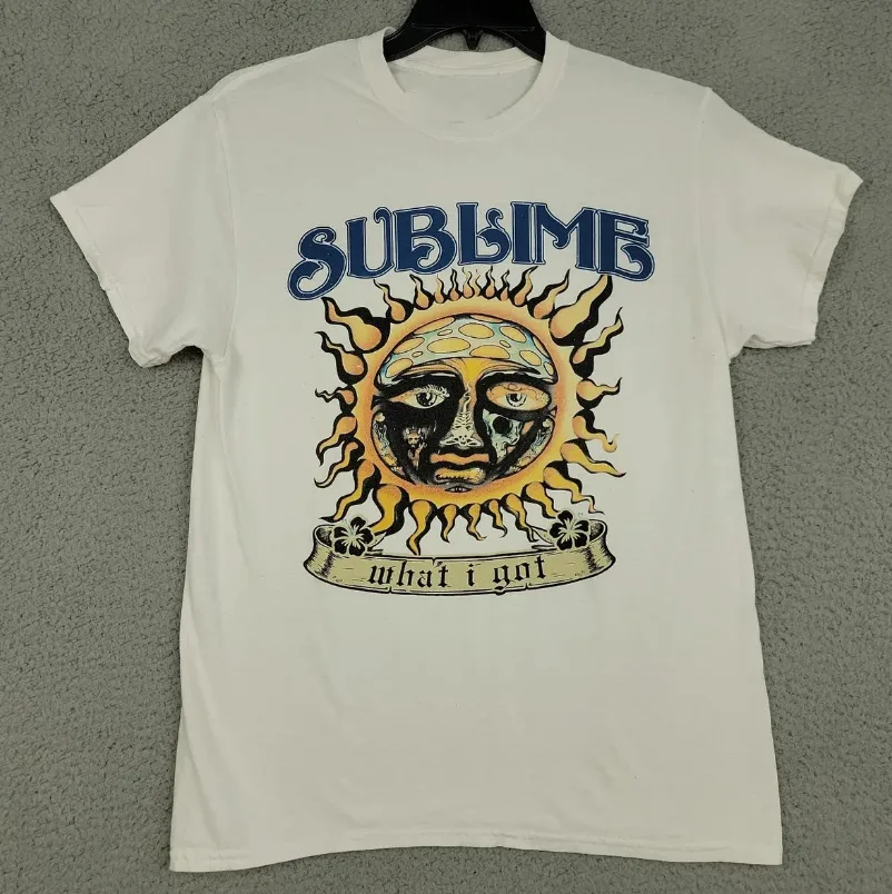 Фото Vtg Sublime Band What I Got Хлопковая белая футболка всех размеров MM1485 №1