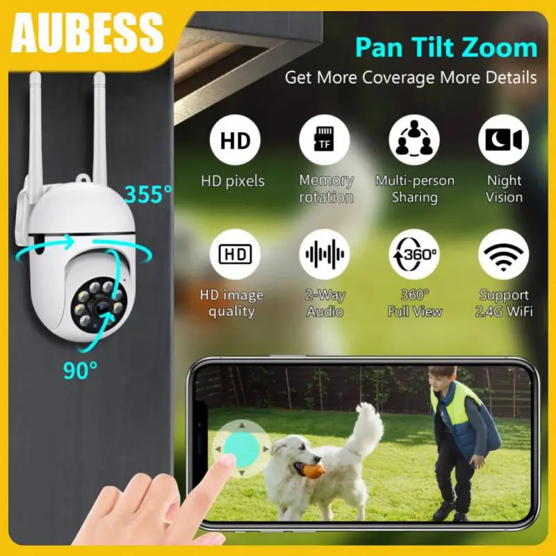 

Wifi Camera Motion Detection Smart Home Baby Monitor 720p Wifi Ip Camera Real-time Surveillance Cameras 4x Digital Zoom Outdoor