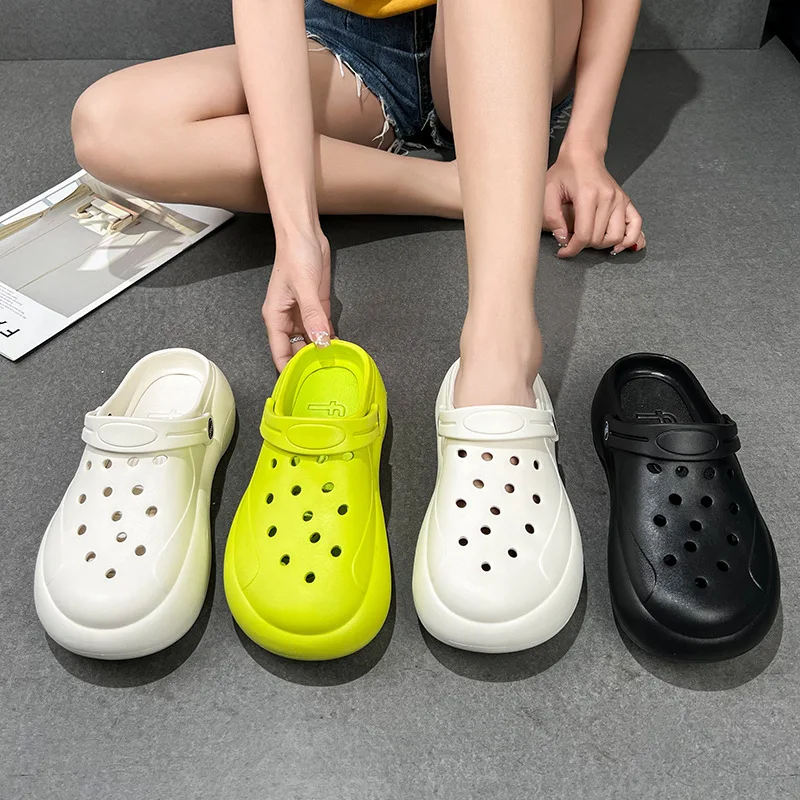 

Platform Sandals Summer Women Slippers Wedges Design Sandals Outdoor Clogs Thick Street Beach Slippers Flip Flops Garden Shoes