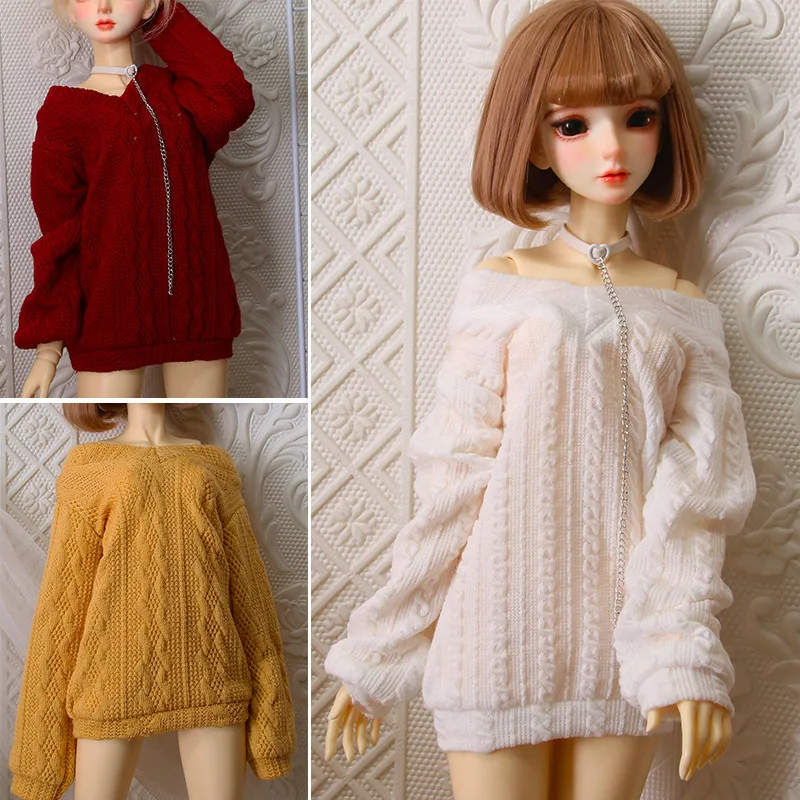 Фото Набор для создания одежды для кукол 30/45/60 см для кукол BJD 1/3, 1/4, 1/6 - Аксессуары для переодевания кукол, комплект свитеров №1