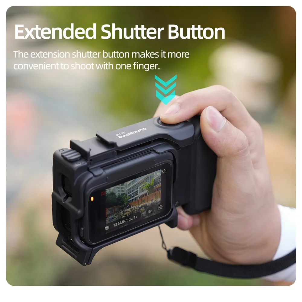 Фото Ручка-держатель Sunnylife Street Grip 2-в-1, съемная, для Insta360 Ace Pro 2/1, для уличной съемки, с креплением Cold Shoe №2