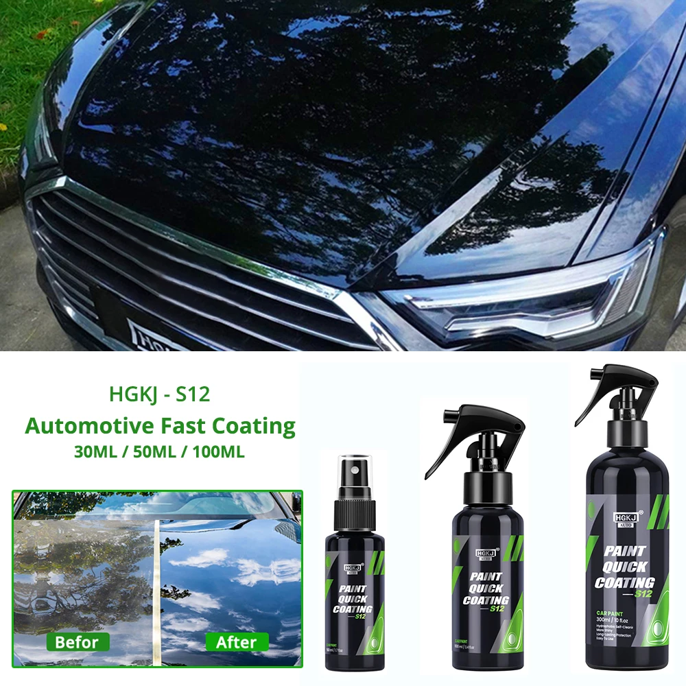 

HGKJ-S12 Ceramic Coating More Shine Dewatering Fortify Coat Hydrophobic Polish Waterless Car Wash Wax Long Lasting Protections