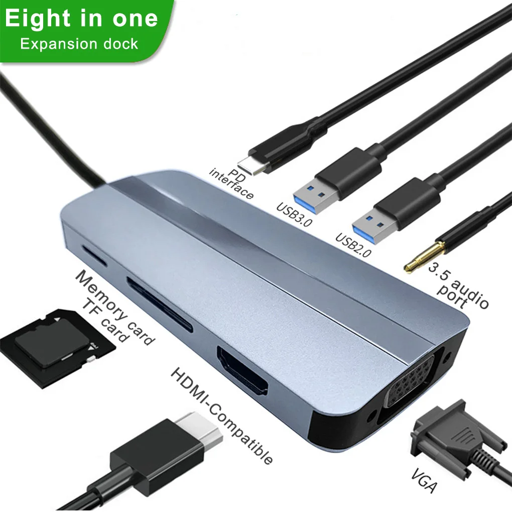 

Док-станция с разными портами USB 3,0 и USB-портами