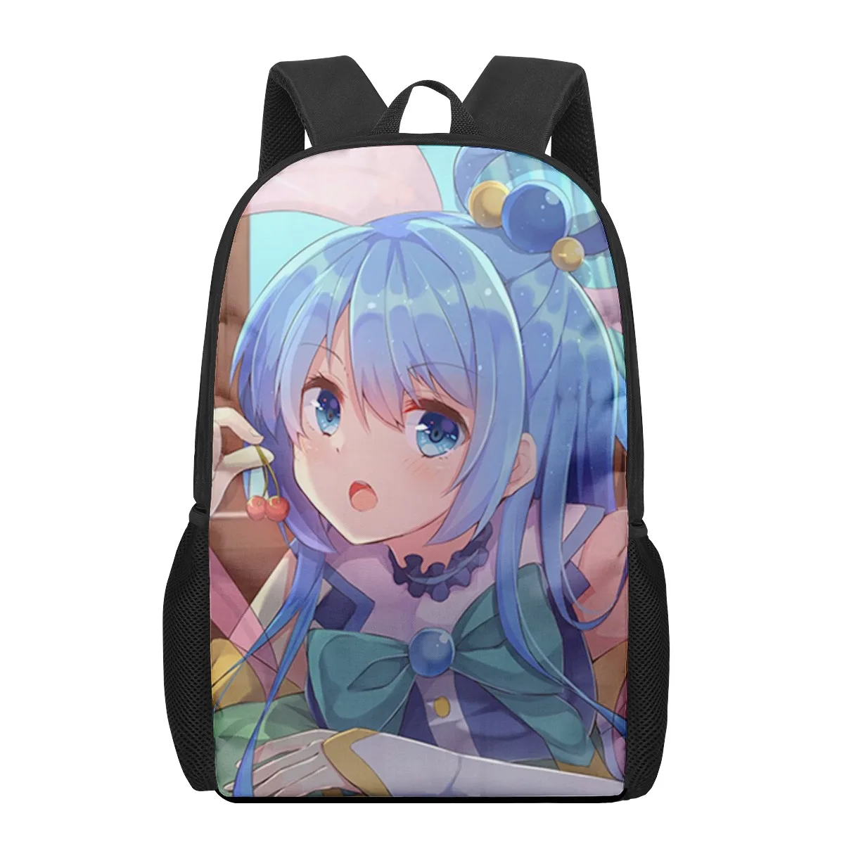 Konosuba Aqua cute Anime Print Men Backpack Kids Boys Rock Roll Backpacks School Bags for Teenage Daily Bagpack Book Bag Packs