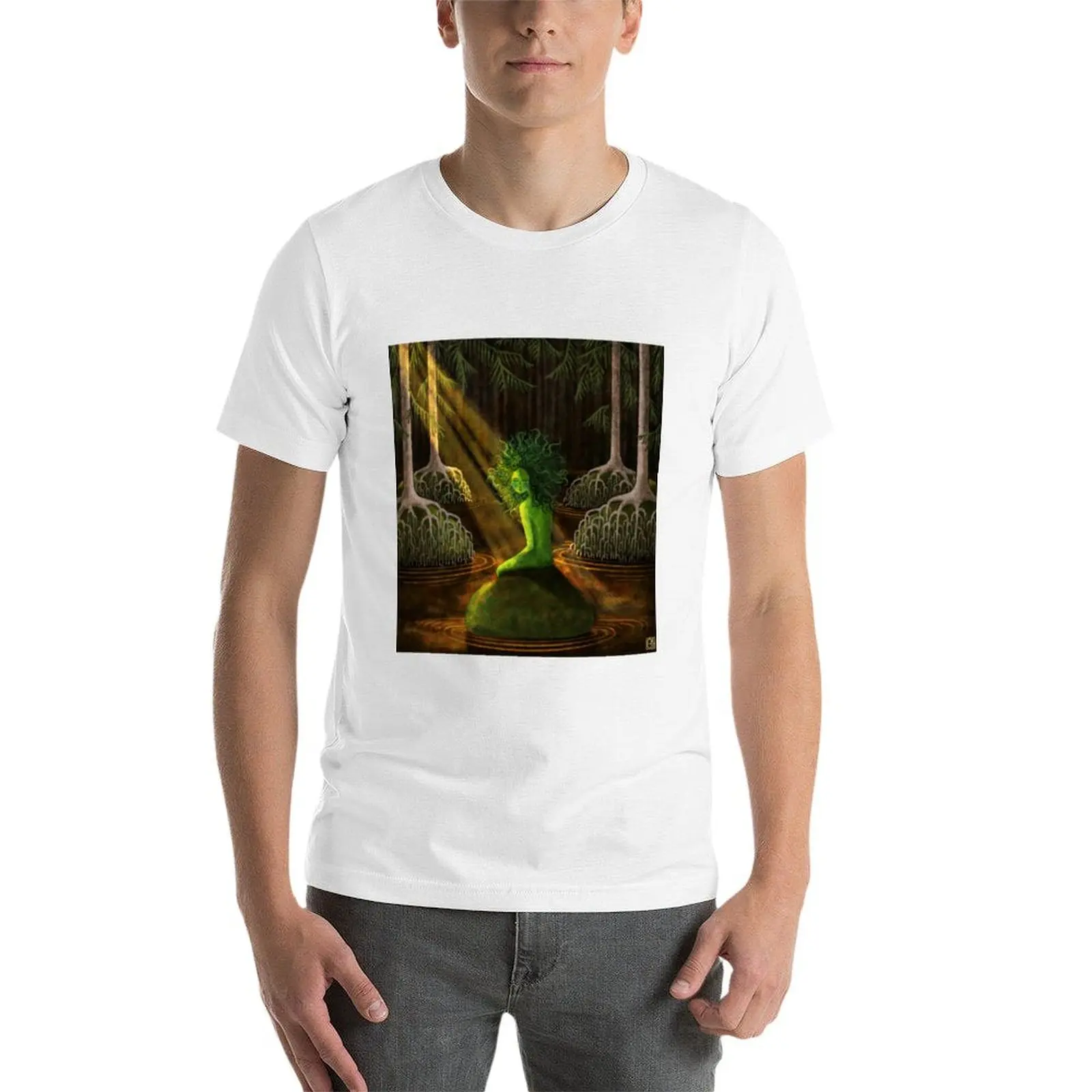 Русалка винтажные заготовки для мужских футболок