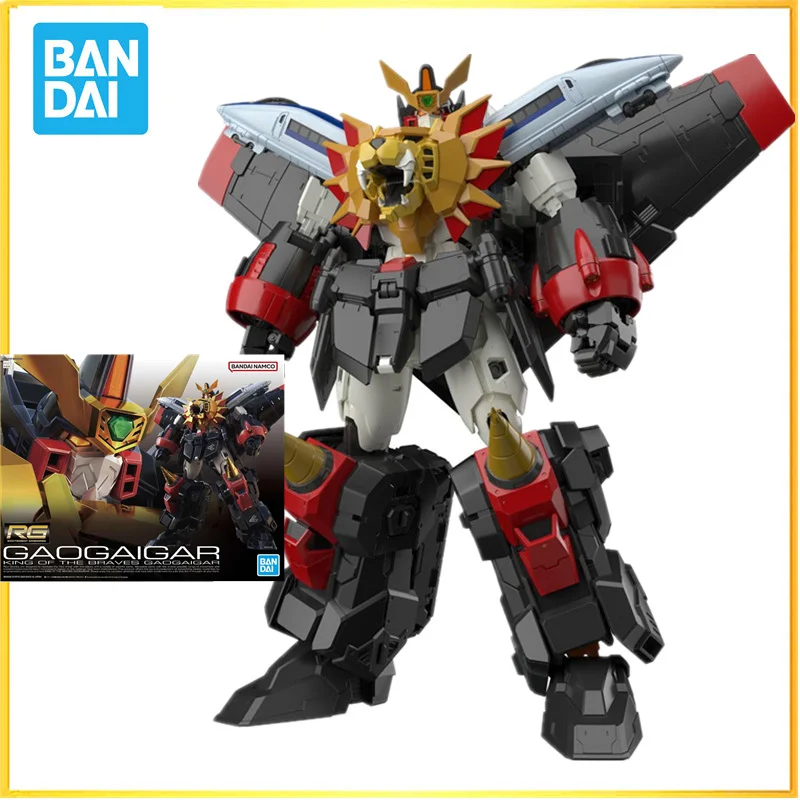 

In stock BANDAI RG 1/144 King of The Braves Gaogaigar Goldymarg Change Merge Assembly Model Anime Christmas Gifts