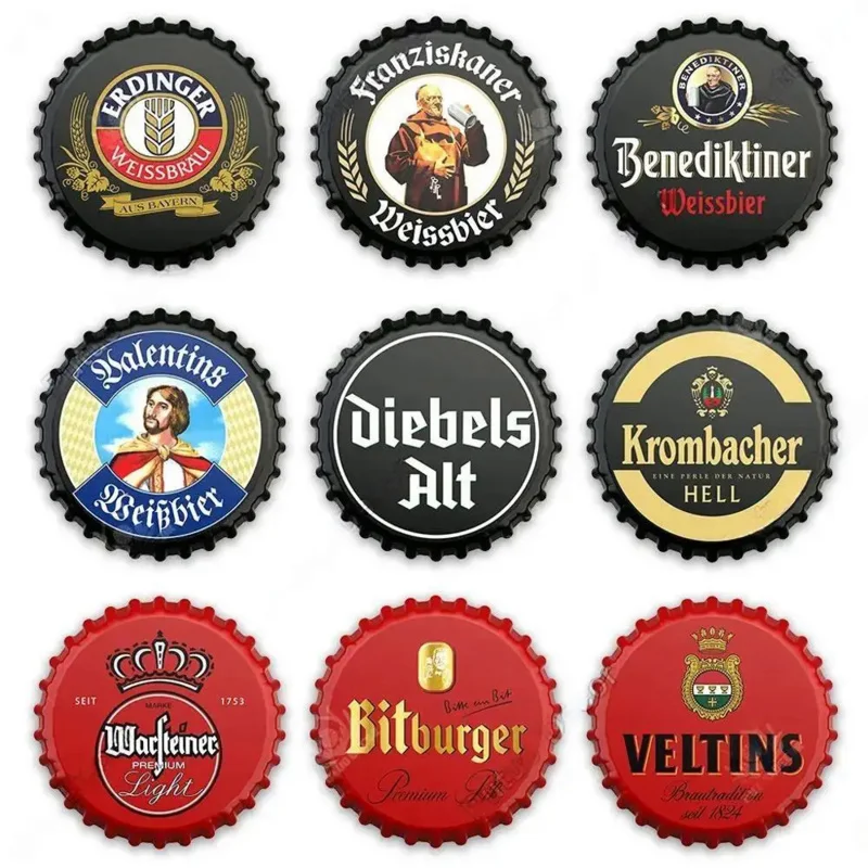 Украшение для бутылки с пивом винтажный металлический знак табличка домашний